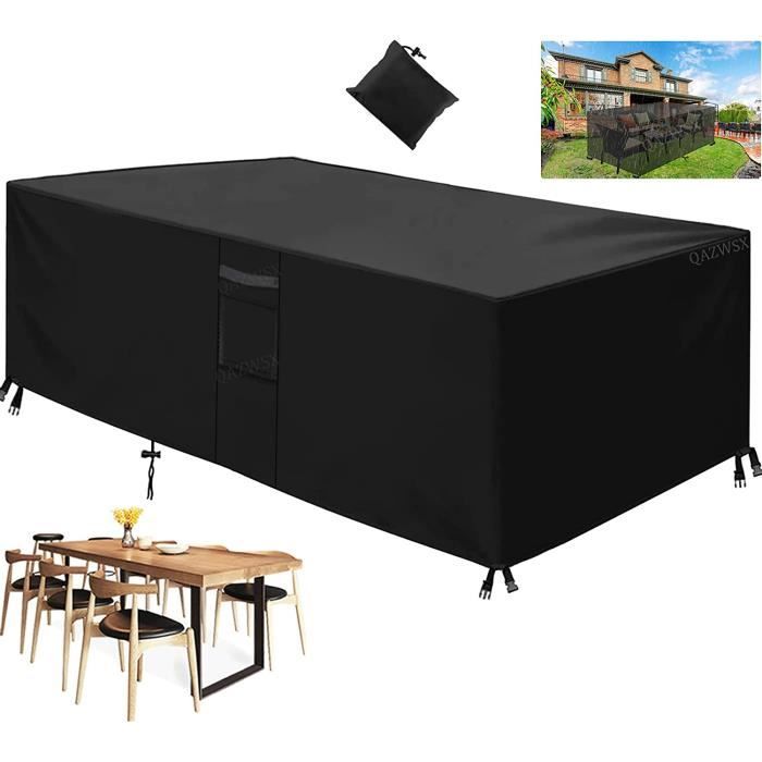 Housse Table De Jardin, 218x218x90cm/LxWxH Housse Salon De Jardin