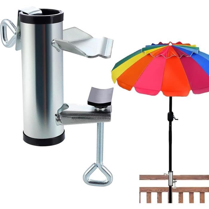 Support Parasol Robuste VANROUG Pour Balustrade, Terrasse, Balcon, Bateau - Fixation Solide