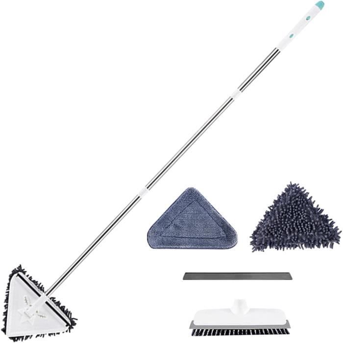 Balai Triangulaire 360° Essorable – Microfibre, Lavage Sol Et Murs – Sans Se Baisser
