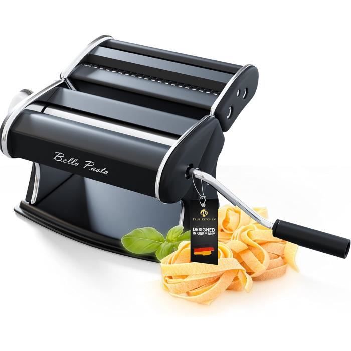 Machine à Pâtes Manuelle En Acier Inoxydable - 7 épaisseurs Réglables + Tête De Coupe 2 En 1 Pour Lasagnes/spaghettis - Pour Pâtes Fraîches Maison