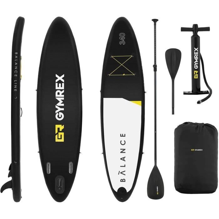 GR Gymrex Planche De Sup Stand Up Paddle Gonflable Board Planche De