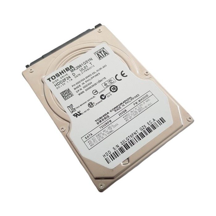 Disque Dur 250Go SATA 2.5 TOSHIBA MK2561GSYN 7200rpm 16Mo Reconditionné - Toshiba reconditionné disponible sur Cdiscount Seconde Vie