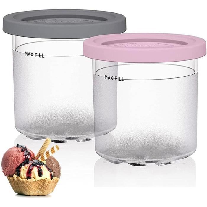 4 Pièces Pot pour Ninja Creay Deluxe 680 L Récipients à Crèe Glacée