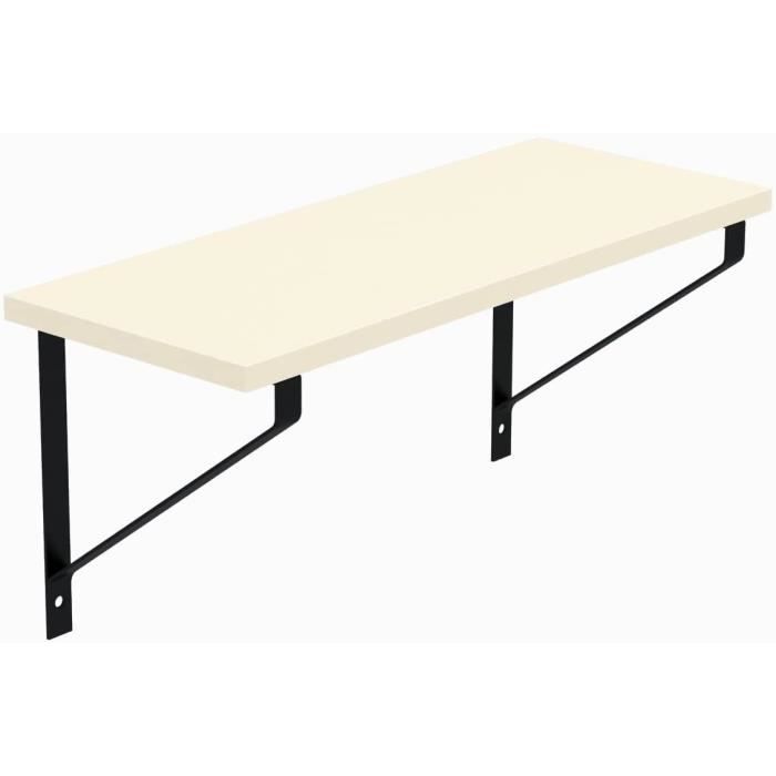 AKKE Flat Étagère Suspendue Flat Étagère Murale Moderne Chambre D'enfant Cuisine Salon Salle De Bains Loft Bureau Étagères Murs Étagère De Cuisine Bibliothèque Craft D'or 80x20cm