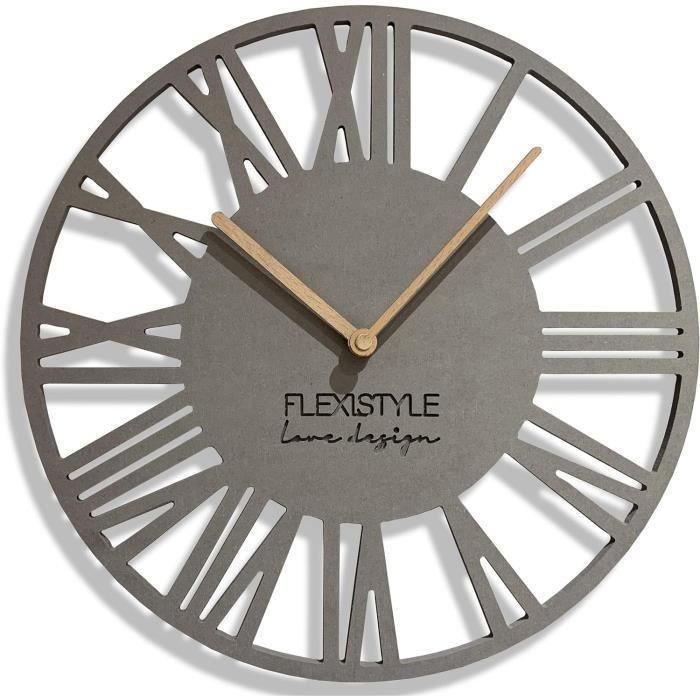 Horloge Murale Fradley Unity - 30 Cm Argent - Mouvement Silencieux Moderne