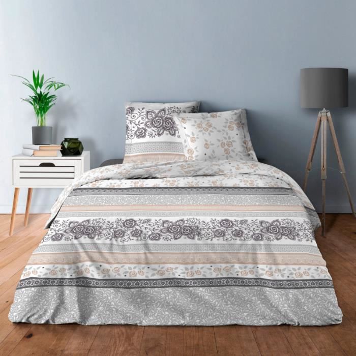 Parure de Lit - Non spécifié - 180x200 cm - Housse de Couette Imprimée - 2 Taies 65x65 cm - Microfibre Douce - Maison Parure de Lit - Non spécifié - 180x200 cm - Housse de Couette Imprimée - 2 Taies 65x65 cm - Microfibre Douce - Maison