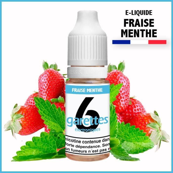 E-LIQUIDE FRAISE MENTHE 50ML EN 6MG DE NICOTINE