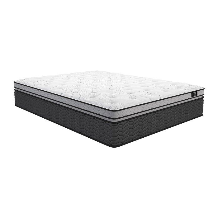 Matelas 140 x 190 cm hybride ressorts ensachés et surmatelas intégré ép.30cm - GAMIANI de YSMÉE