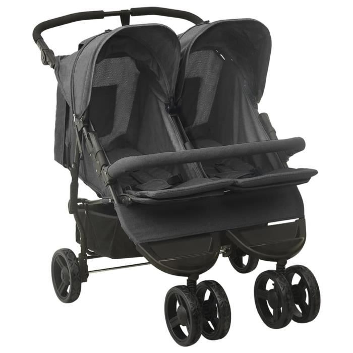 Poussette on sale double pratique