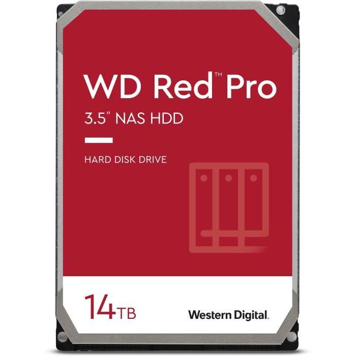 WD Red™ Pro - Disque dur Interne NAS - 14To - 7200 tr/min - 3.5\
