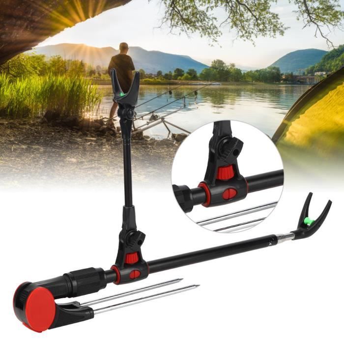 Lot 2 Supports De Canne à Pêche – Acier Inoxydable, Pliables, Pour Rivière, Lac Ou Plage