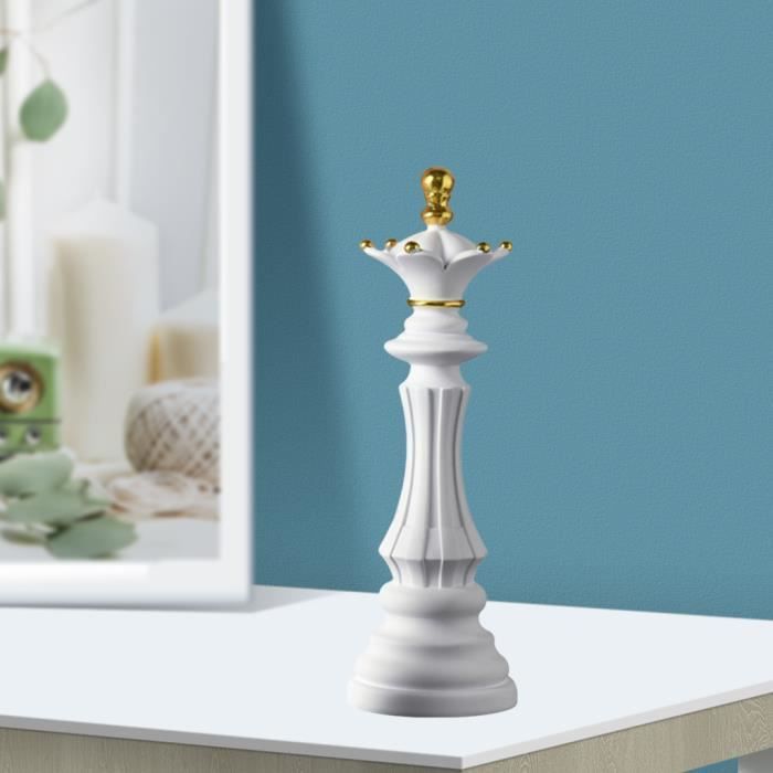 perfk 3 Styles Résine Pièces D'échecs Conseil D'échecs Statue Décor