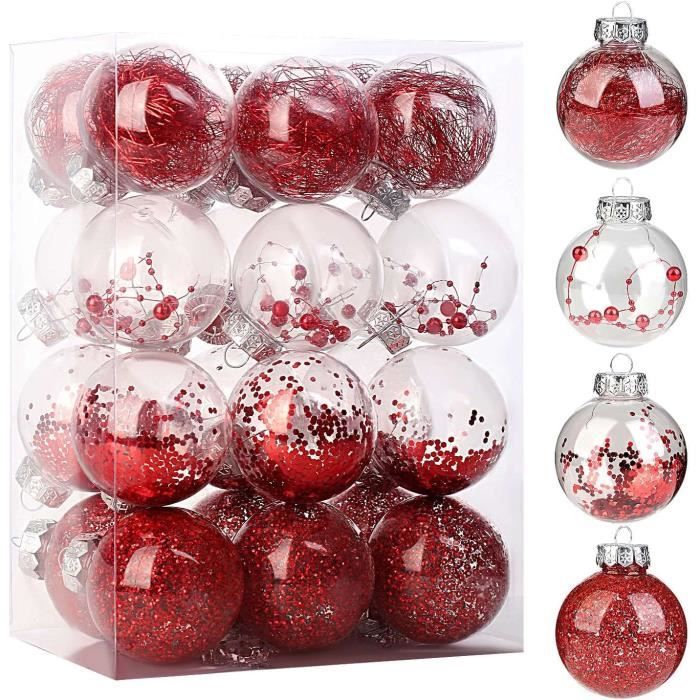 50 Boules De Loterie Rouges 5 Cm - PVC Creux Réutilisable - Accessoire Fête