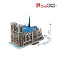 Puzzle 3D Notre Dame de Paris - CUBICFUN - Architecture et monument - Adulte-1