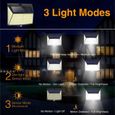 Dotopon Lampe Solaire Extérieur, 228 LED [4 Pack] Eclairage Exterieur avec Détecteur de mouvement, LED Solaire Exterieur-1