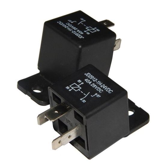 Relais Voiture 4 Pin 40 Amperes Spst 24v Modele No Jd2912 1h
