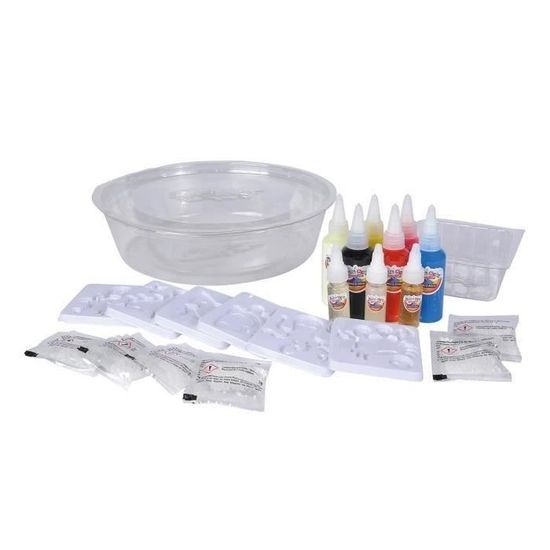 Simba – Aqua Gelz Set Créatif Phospho – 6 Tubes Gel 60ml, Lampe, 6 Moules – Figurines 3D – Dès 8 Ans