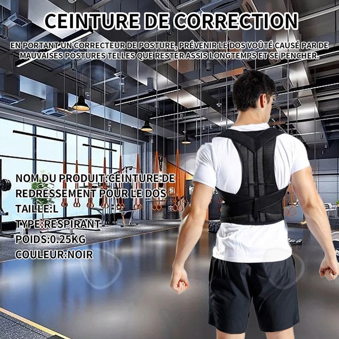 Correcteur de posture L ceinture de correction correcteur de posture dorsale correcteur de posture dorsale ceinture orthodontique Cdiscount Sport