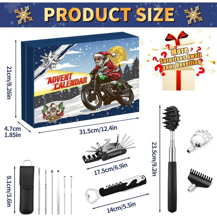 Calendrier De L'Avent 2025 Pour Homme - 24 Outils De Camping & Gadgets Outdoor - Cadeau Noël Aventure, Randonnée, Père - 13