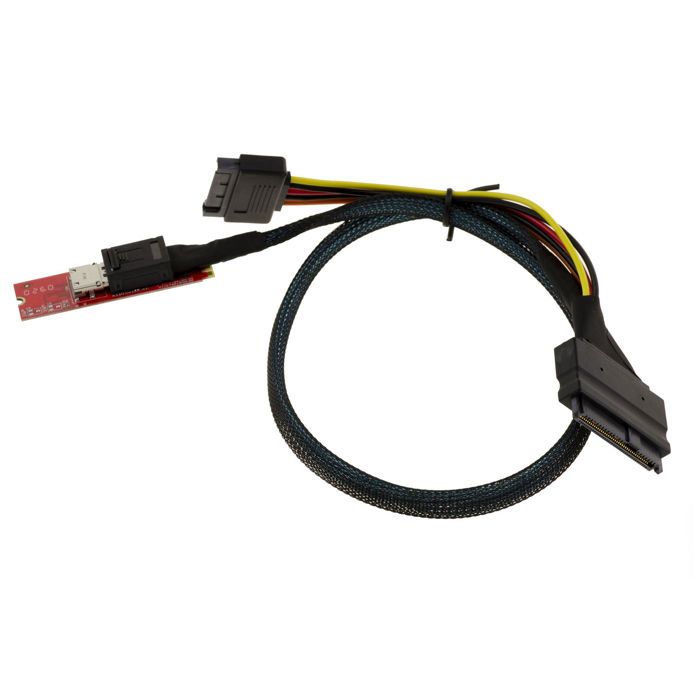 Adaptateur M.2 NVME Vers U.2 Oculink SFF-8612 - Carte PCI-E NGFF GEN4 Pour SSD