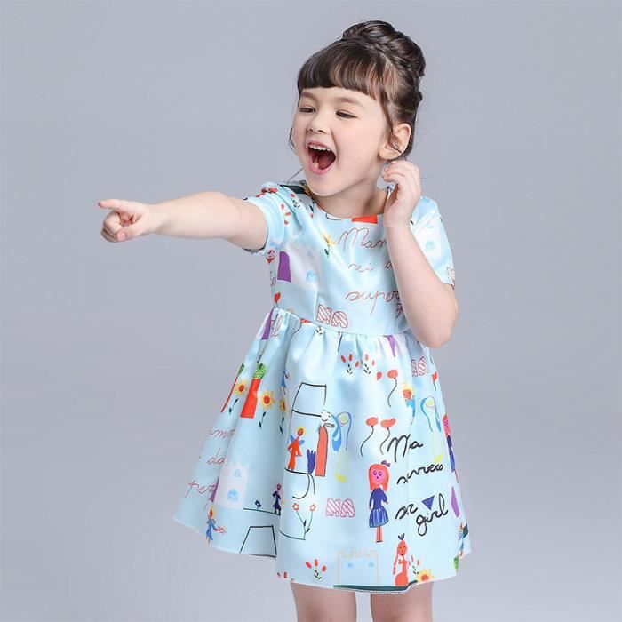 Robe multicolore fille top