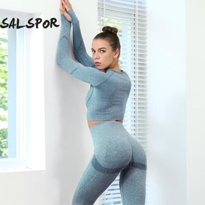 Combinaison De Yoga PEKMAR Femme à Manches Longues - Tissu Stretch, Coupe Sablier, Nombreuses Couleurs Et Tailles S-XL - 12