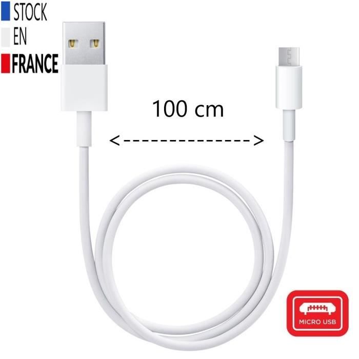 Câble USB vers Lightning, Blanc – Konrow France