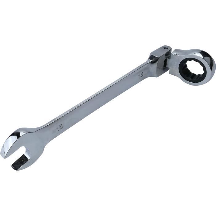 Clé Mixte à Cliquet Tête Flexible 10 Mm – K12279, Finition Polie, Acier Allié