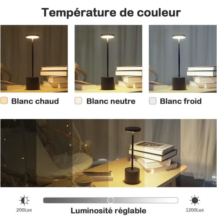 Lampe LED sans fil Moderne (rechargeable)