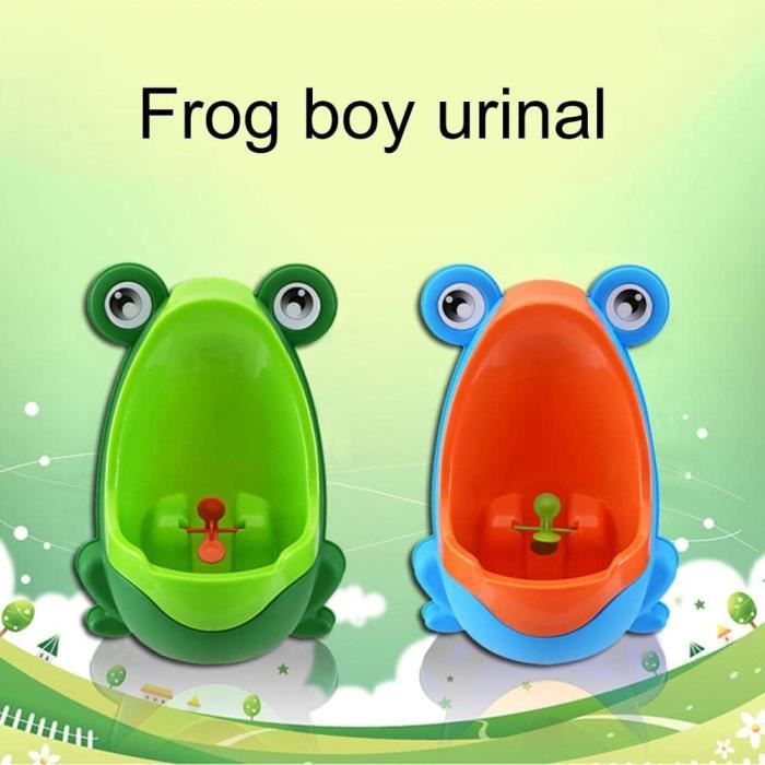 Urinoir Enfant Garçon Grenouille Murale – Vert – Apprentissage Propreté Facile Et Amusant Avec Moulin à Vent