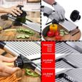 Mandoline de Cuisine Multifonctions réglable Professionnel - Machine à raper - mandoline pour couper vos aliments, fruits et légumes-2