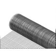 pro.tec grillage métallique (mailles carrées)(1m x 5m)(galvanisé) grille soudée grillage volière grillage clôture-2