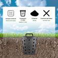 Composteur de Jardin 17 L - Bac à Compost pour Déchets Organiques - Engrais 100% Naturel-2