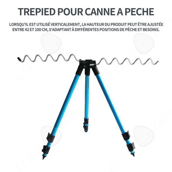 Support de canne à pêche pliable, capacité de 7