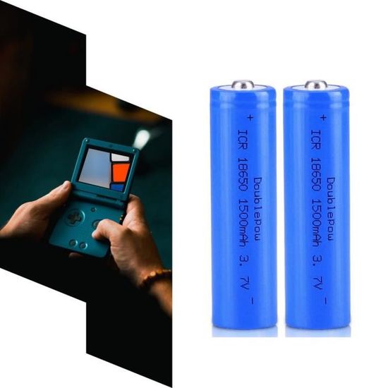 Acheter PALO 18650 1500 mah batterie 3.7 V 18650 Lithium Li-ion batterie à  tête pointue Rechargeable 18650 pour batterie de lampe de poche mah