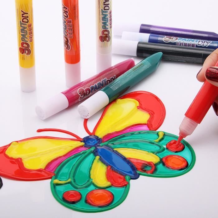 Lot De Stylos à Peinture Vides 20 Ml Avec Brosse De Réparation - Idéal Pour Les Loisirs Créatifs