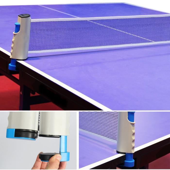 2pcs Tennis De Table Professionnel Raquette De Ping-pong Raquette Batte 3pcs Sac De Balle Ensemble Bleu