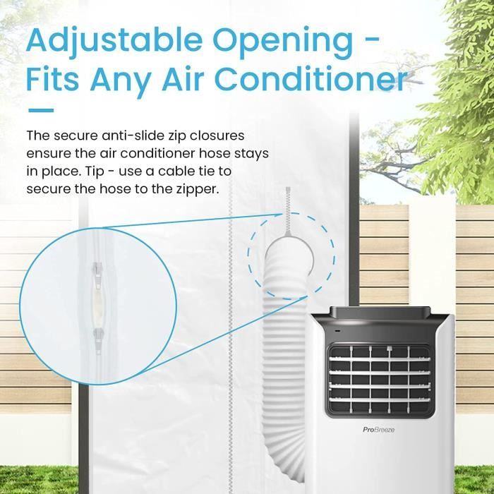 Joint De Fenêtre Pour Climatiseur Portable – Kit Universel 4 M, Fixation Adhésive, étanche à L’air Et à L’eau - 5