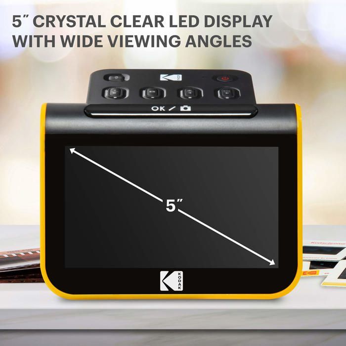 Scanner De Diapositives Et Négatifs - Écran LCD 2 Pouces, Résolution Jusqu'à 22MP, Pour Films 135, 110, Super 8...