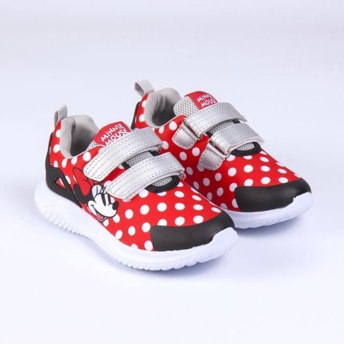 Baskets enfant Cerda Minnie semelle legere EVA scratch rouge pointure 30 Red Cdiscount Chaussures