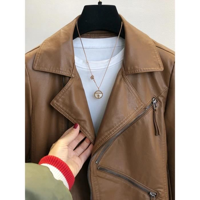 Manteau cuir vintage femme sales