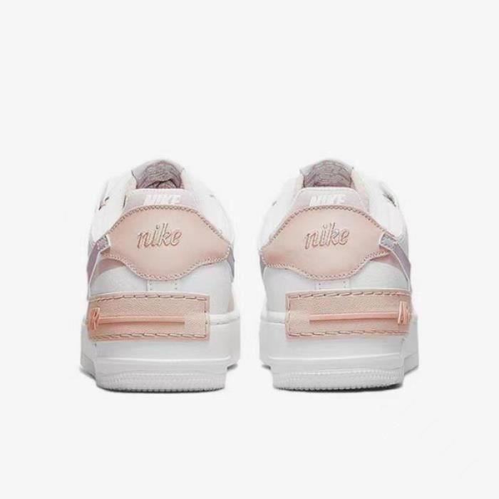 Baskets NIKE Air Force 1 Shadow Blanc Violet Femme Blanc