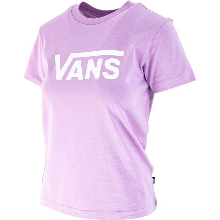T shirt Vans Drop V Crew b Violet Femme Violet Cdiscount Pr t
