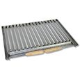 Support Barbecue avec grille et récupérateur de graisse en Inox coloris Gris- 50 x 41 x 42 cm-3