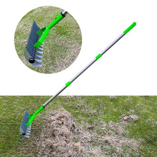 Rateau de désherbage robuste Jardioui - pour déchaumer la pelouse