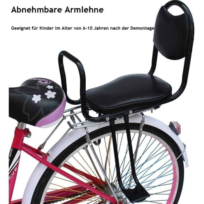 Siège de Vélo, Coussin de Siège Arrière de Vélo Vtt en Cuir de Montagne Coussin Doux Siège pour Enfants Coussin de Siège Vélo Coussin de Siège en Cuir Pu de Montagne Vtt