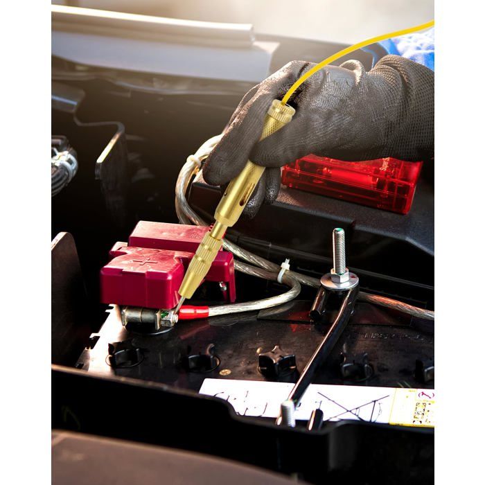 Testeur De Circuit Auto 6V-12V-24V – Stylo Testeur Électrique Avec Lampe & Pince – Jaune