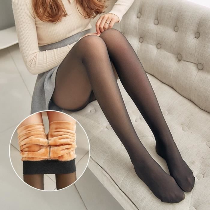 Ligne lumineuse argentee Collant moulant en Satin brillant bas Sexy de haute qualite 70D