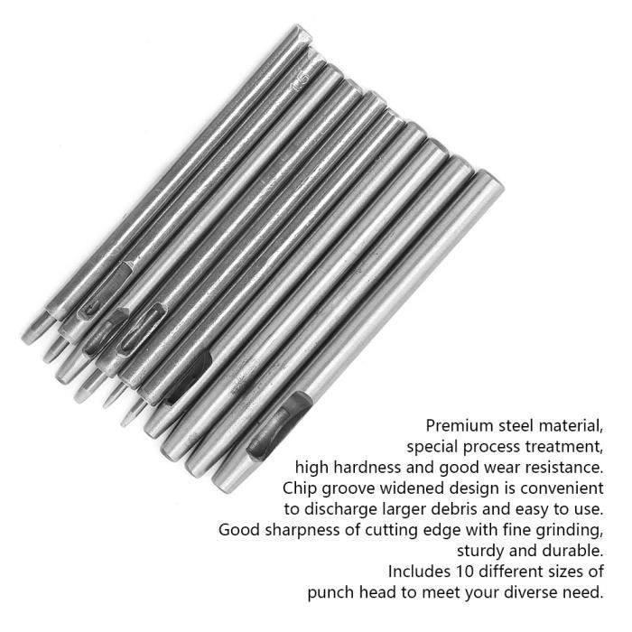 Kit Outils Reliure Livres En Bambou - Poinçon, Guide Perforation, Espacement 5 Mm, Pour Cahiers DIY