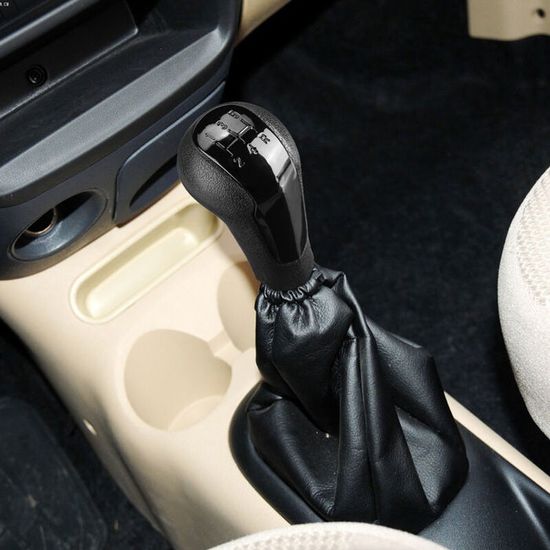 Pommeau Levier De Vitesse 5 Vitesses Noir Pour Chevrolet Spark 2011-2016 - Style Cuir